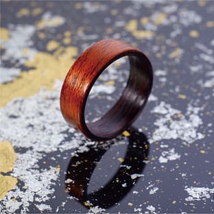 木のゆびわ 襲-kasane- 雀茶