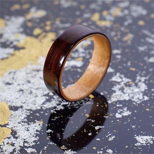 木のゆびわ 襲-kasane- 濃鼠