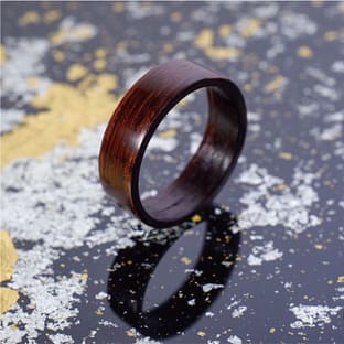 木のゆびわ 単-hitoe- 濃鼠