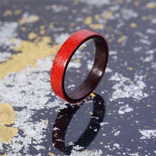 木のゆびわ 襲-kasane- 真朱