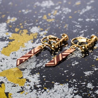 両子持縞 【雀茶: 襲色灰桜】